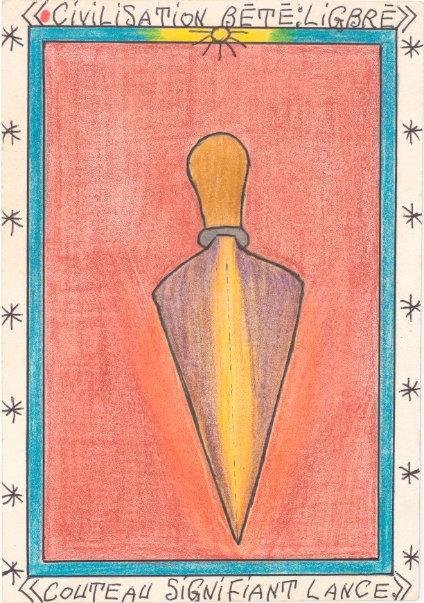 Untitled (Civilisation Bete Ligbre Couteau Signifiant Lance)