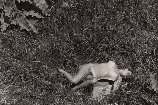 Untitled: Woman Laying On Mirror in the Grass II
