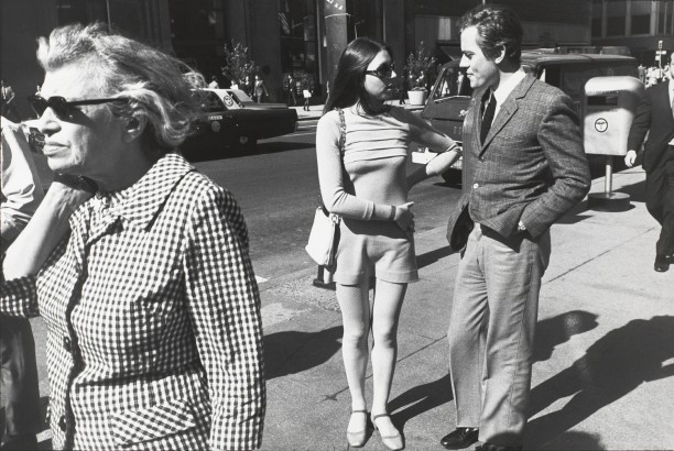 Untitled (Woman with hands on hip talking to a man on the street)
