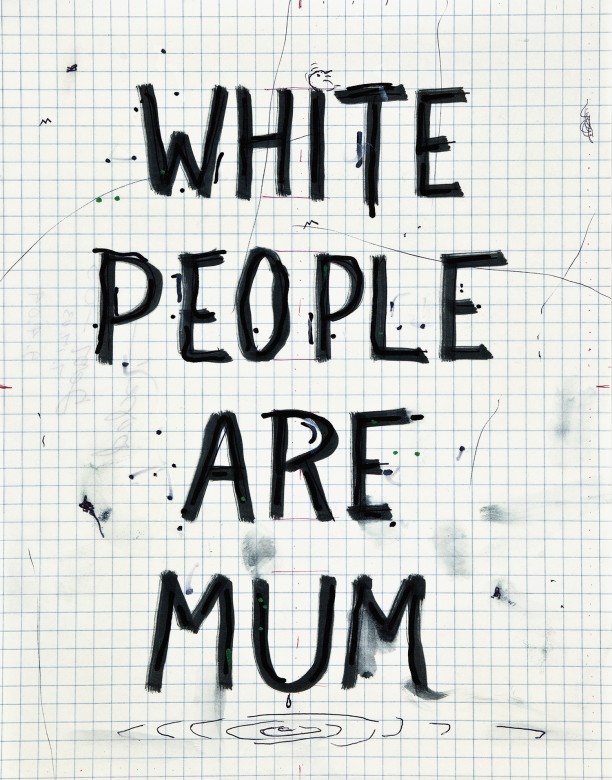 White people are mum