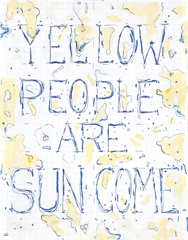 Yellow people are sun come